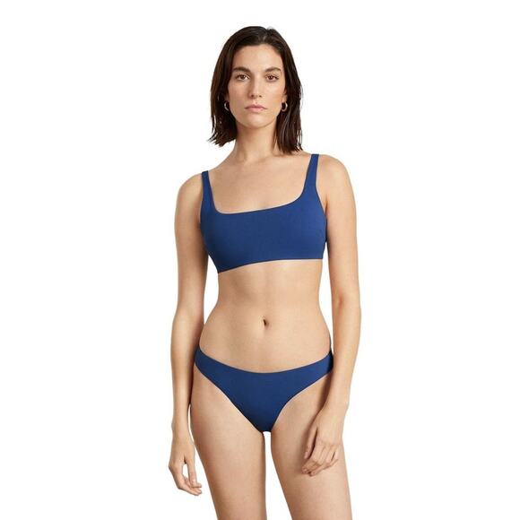 NWT Everlane The Thigh-High Bikini Bottom in Blue Dusk Size Large - Picture 2 of 8